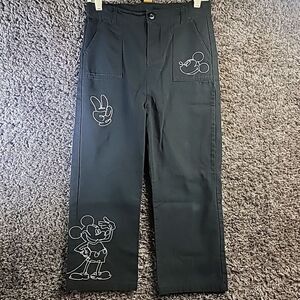 Disney Mickey Mouse Women's Junior ‎ Size 13 Black Pants